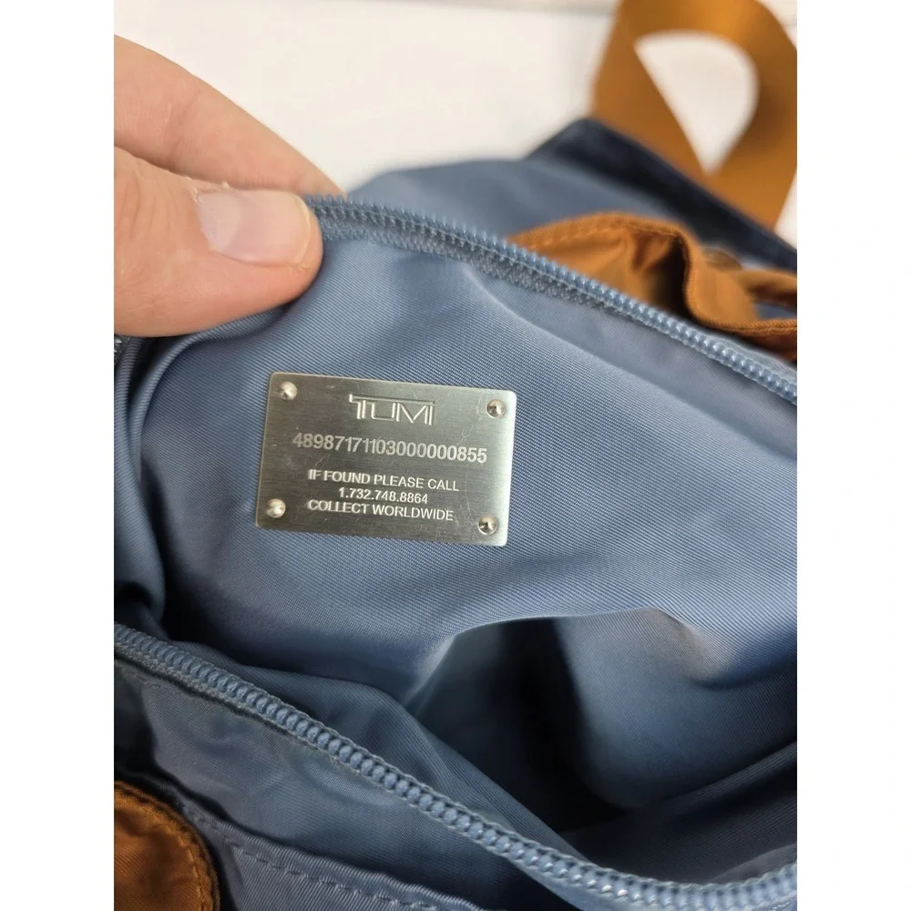 Tumi 48787 Voyageur Basel Backpack in a brown‎ nylon material
